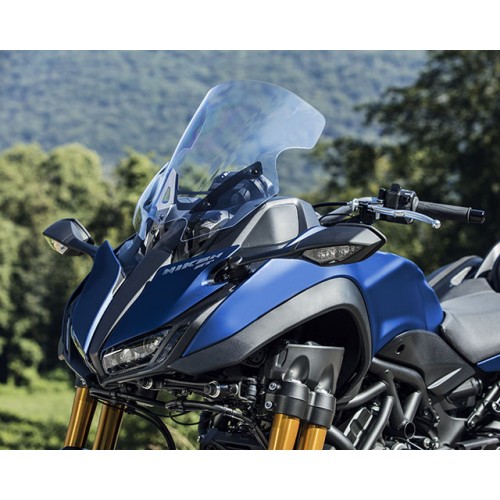 Sporty and lightweight cowl with dual LED headlights